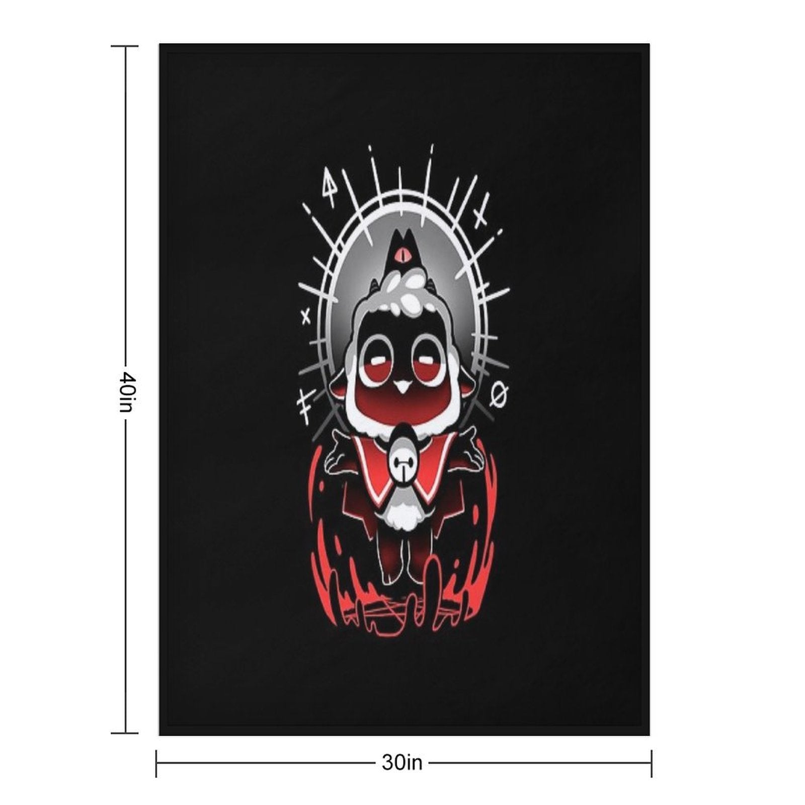 Join The Cult - Cult of The Lamb - Cute Gamer Compact Throw Blanket