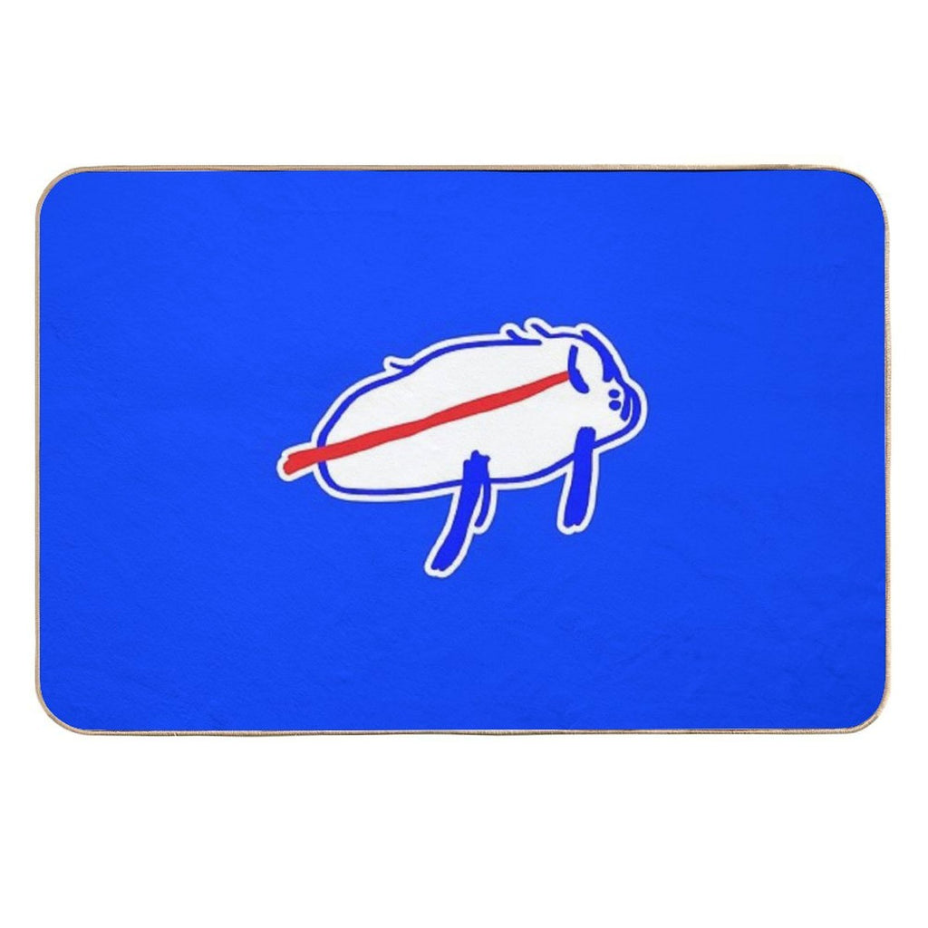 Josh Allen Drawing  Non-Slip Bath Mat