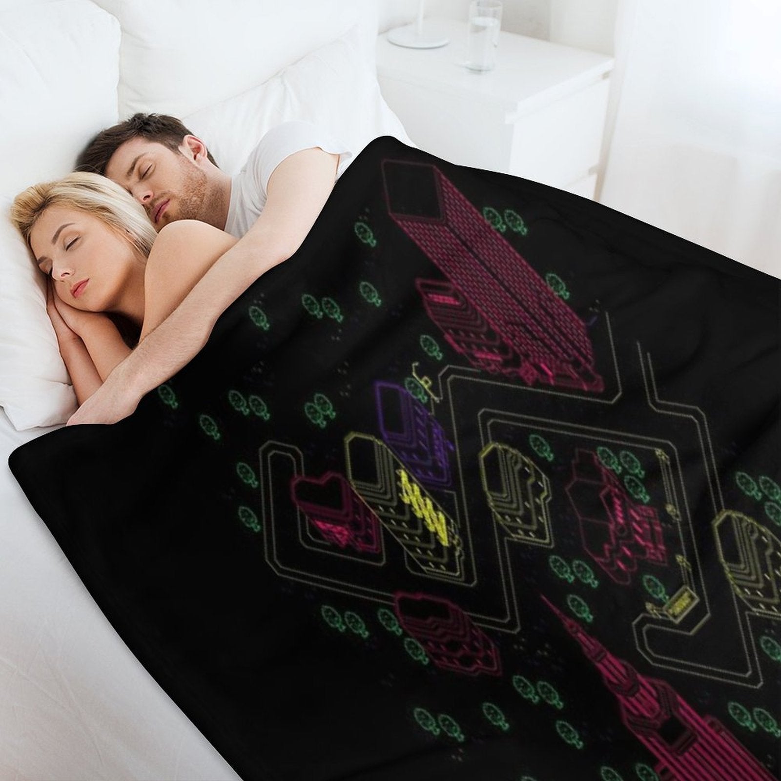 Earthbound - Moonside Full Map Gift-ready Throw Blanket