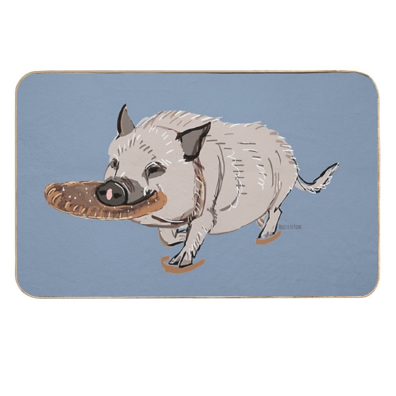 Sulo The Mini Pig  Dirt-Trapping Bath Mat