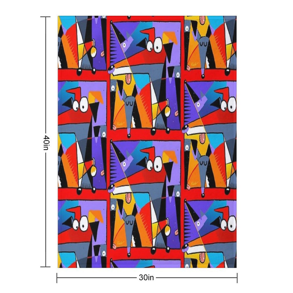 Derpism Travel-friendly Throw Blanket