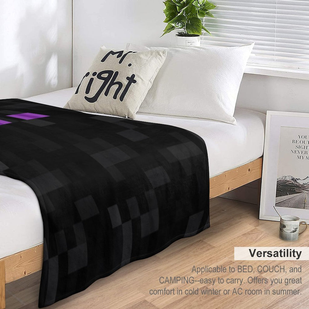 Enderman Pattern Comfort Throw Blanket
