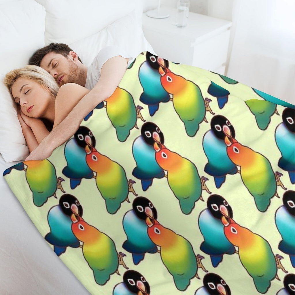 LOVEBIRDS T-SHIRTS Multi-functional Throw Blanket