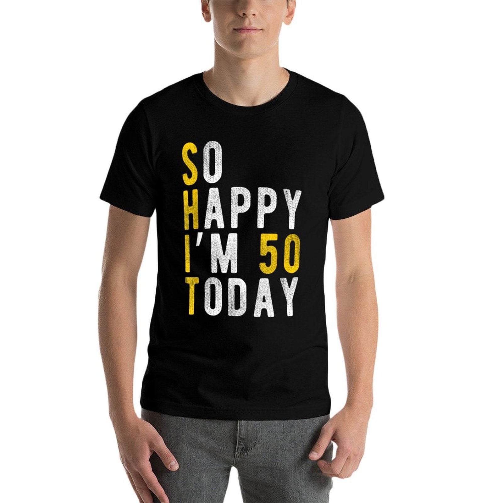 So Happy I'm 50 Years Old Funny 50th Birthday Party Outfit  Classic T-Shirt