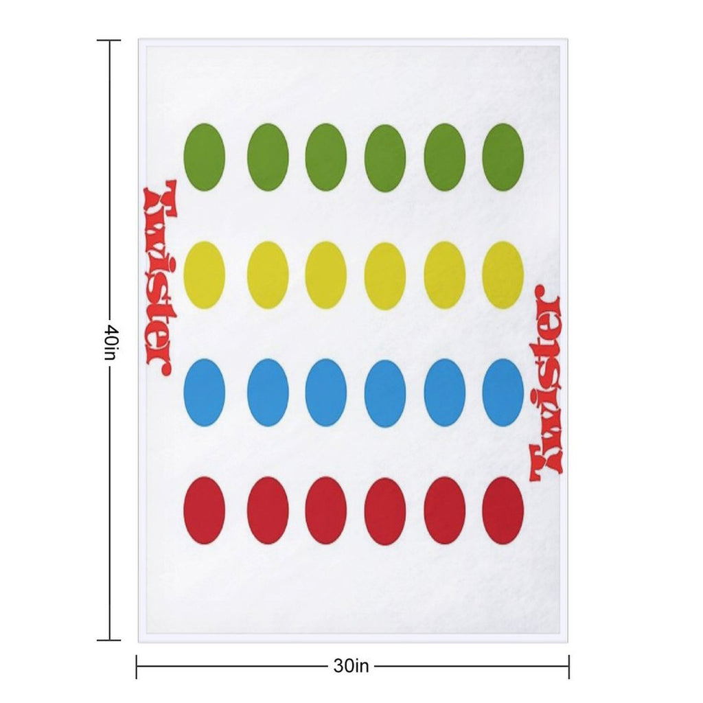 Twister Shower Curtain Sustainable Throw Blanket