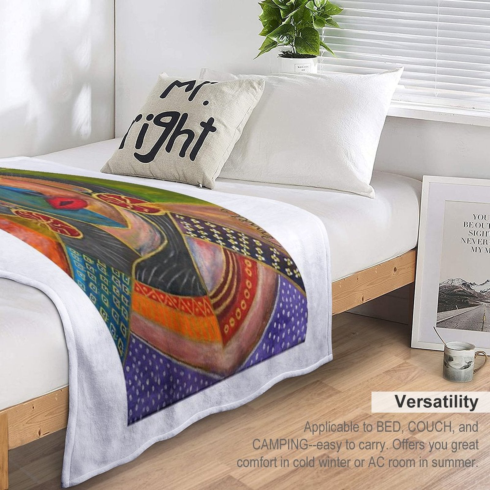 Celtic Spirit Woman Travel-friendly Throw Blanket