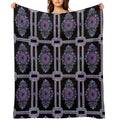 Floral Print - Purple Velvety-soft Throw Blanket