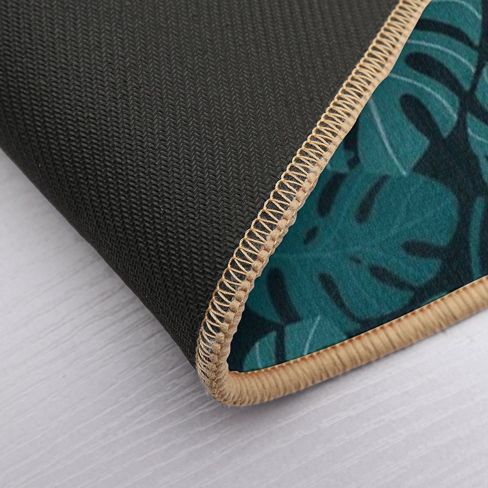 Dark Monstera  Pet-Safe Bath Mat