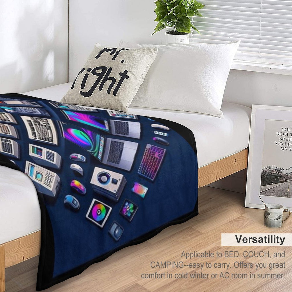 Computers #3 Multi-functional Throw Blanket