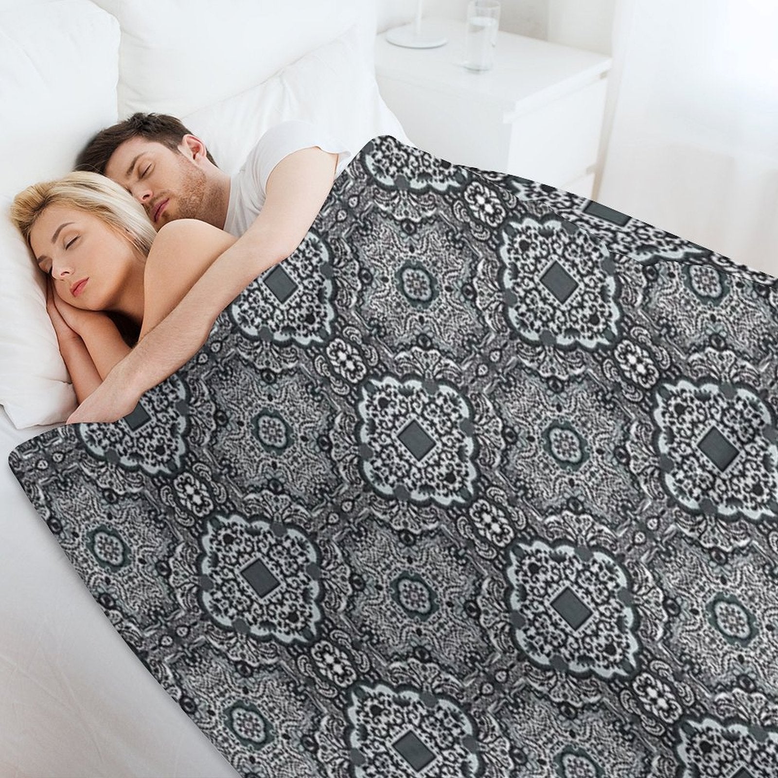 Shades of Gray Travel-friendly Throw Blanket