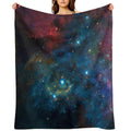 Galaxy Design Plush Throw Blanket