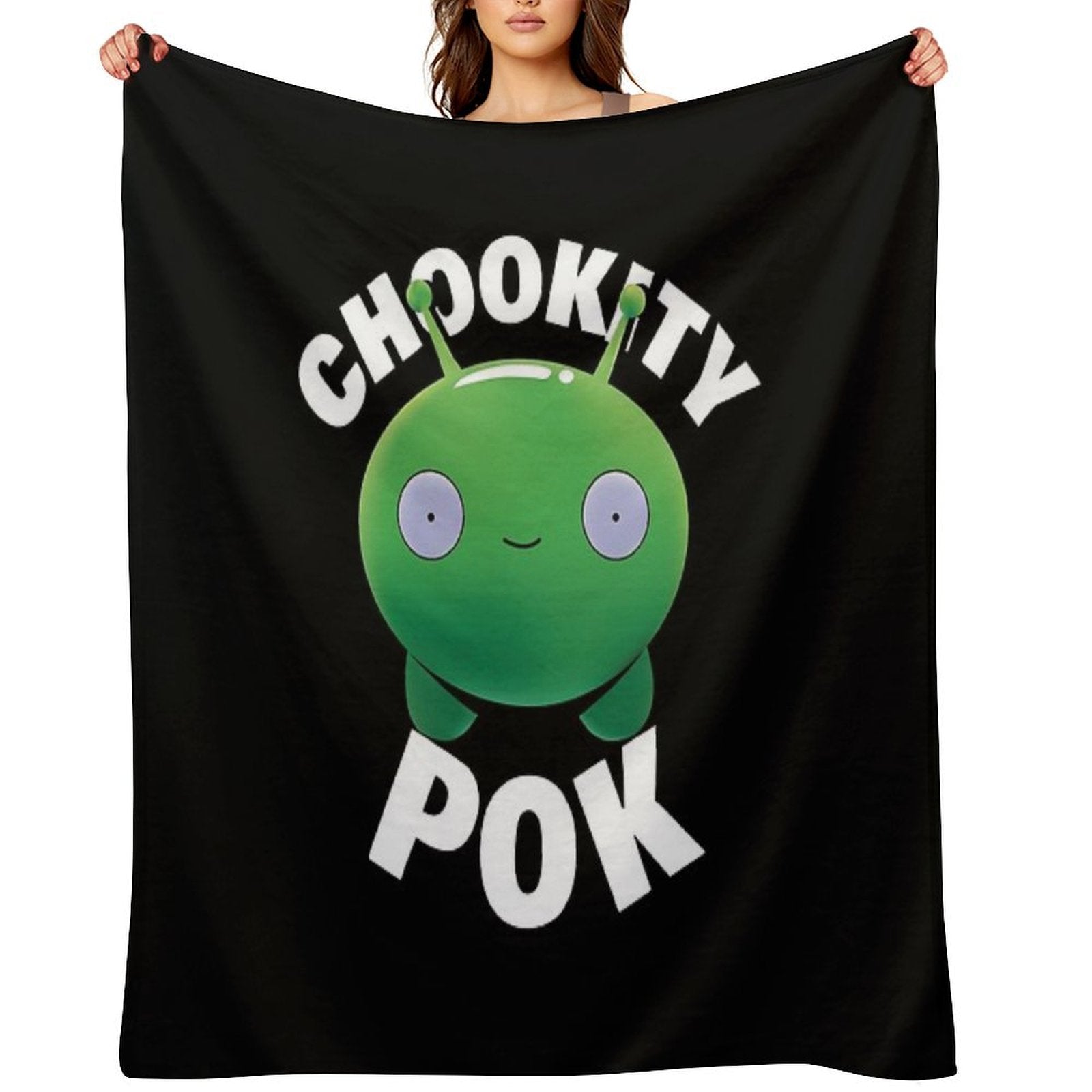 Mooncake Phrase Plush Throw Blanket