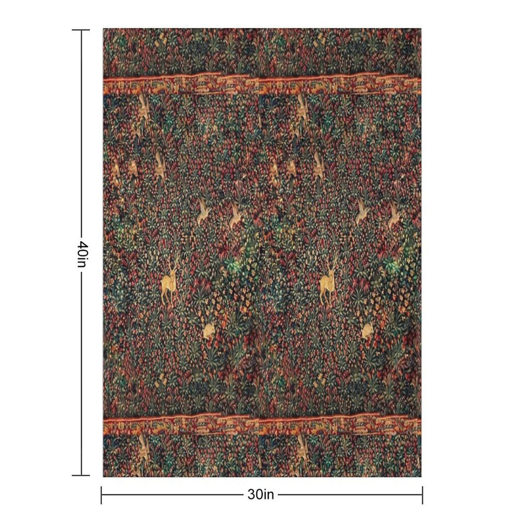 Medieval Tapestry Wrinkle-free Throw Blanket