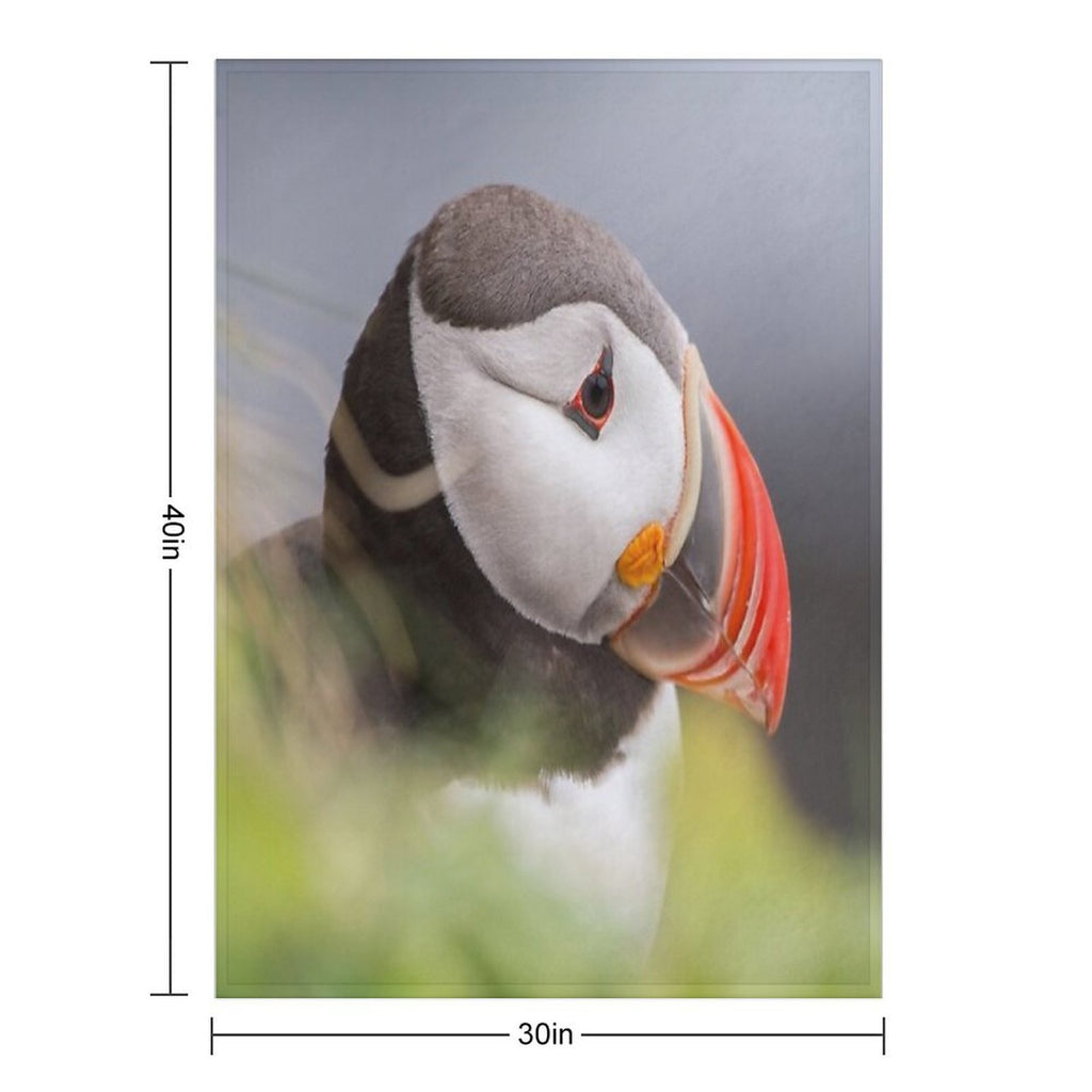 Puffin All-season Throw Blanket