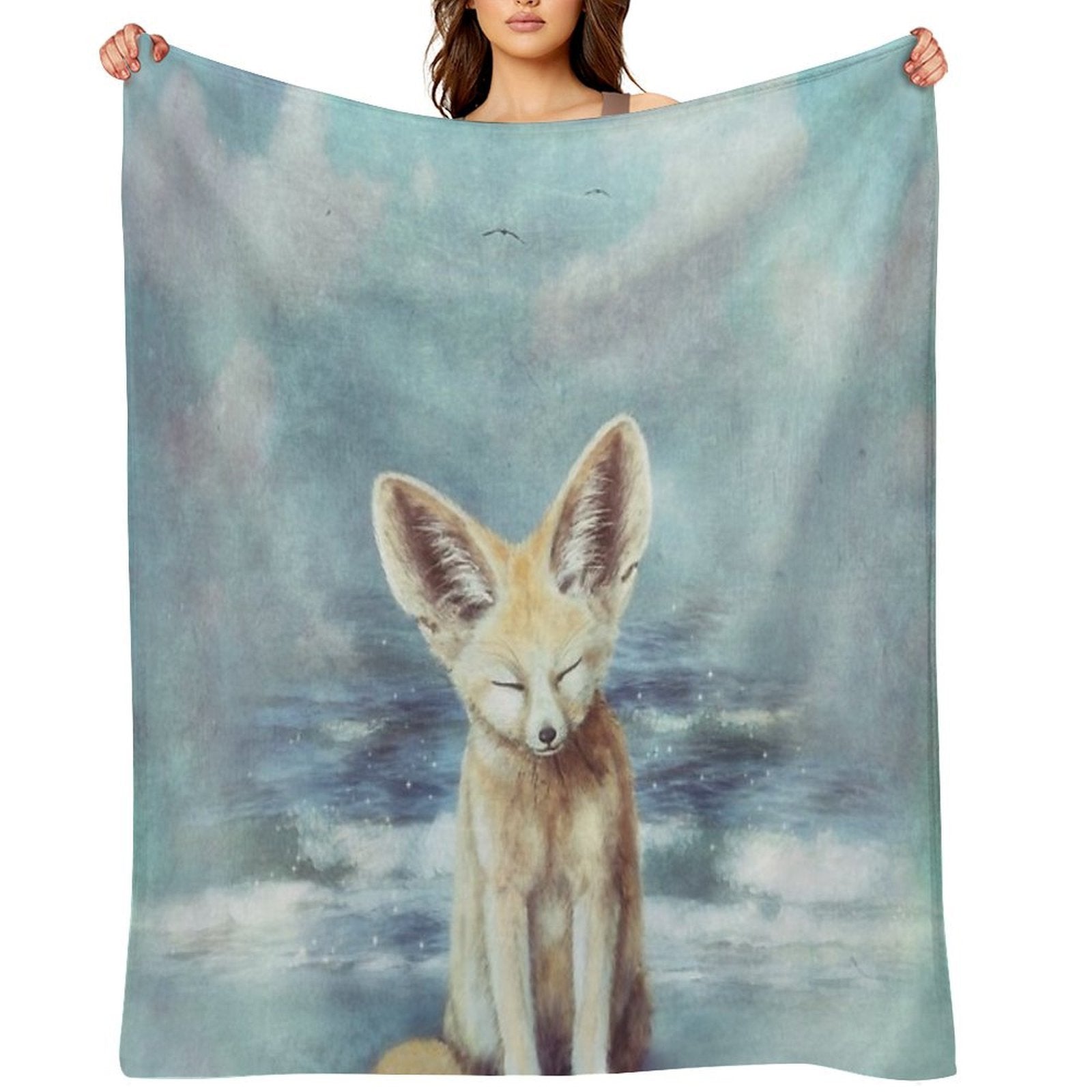 A Fennec's Dream Anti-pilling Throw Blanket