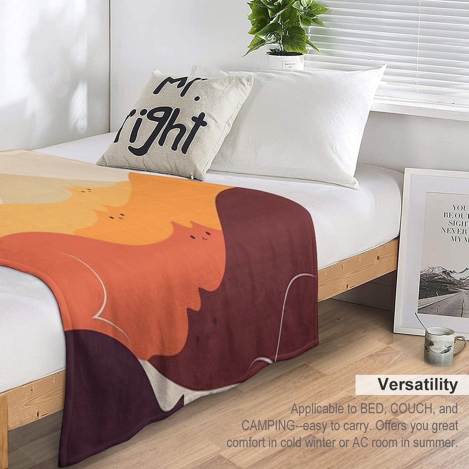 Cat Landscape 87 Lightweight Throw Blanket