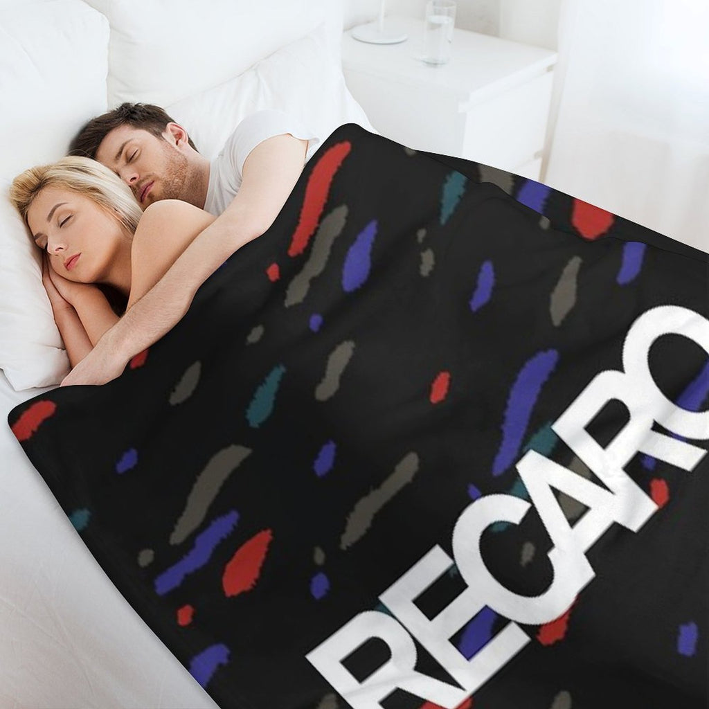 Confetti 90s Jdm Seat Pattern Logo Velvety-soft Throw Blanket