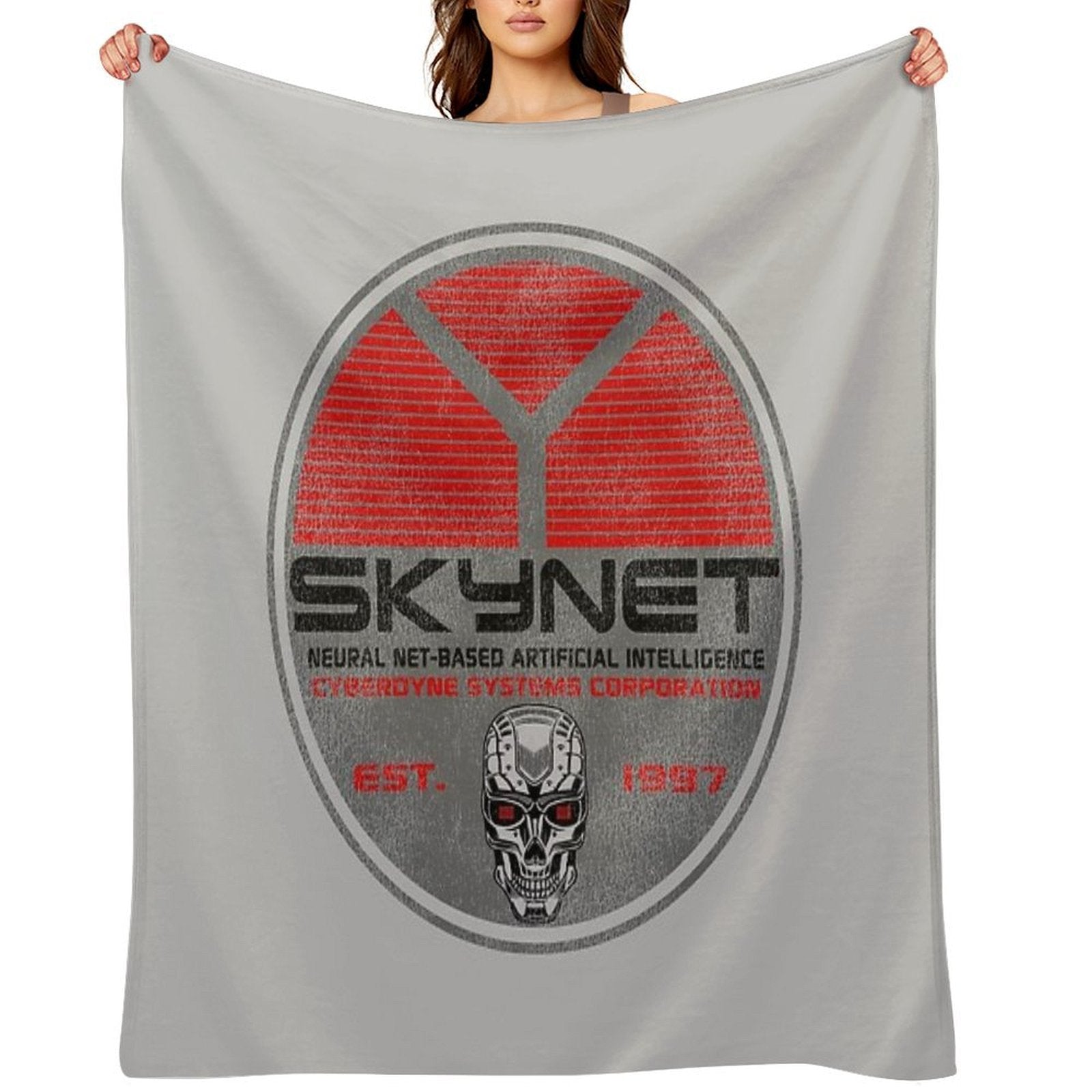 Skynet Oval Worn Lts Easy Care Throw Blanket