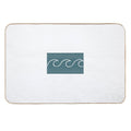 Surf Shop Style Wave  Long-Lasting Bath Mat