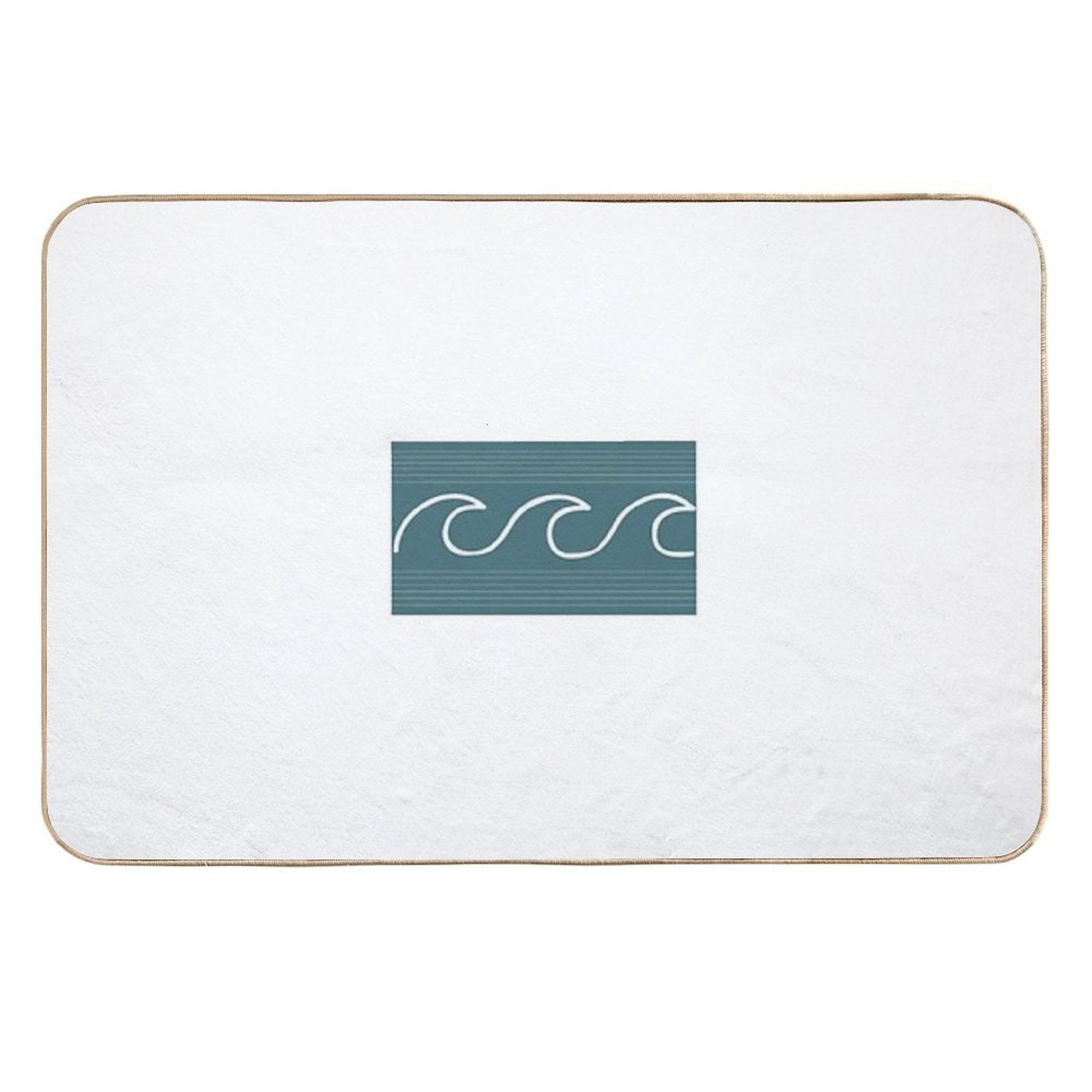 Surf Shop Style Wave  Long-Lasting Bath Mat