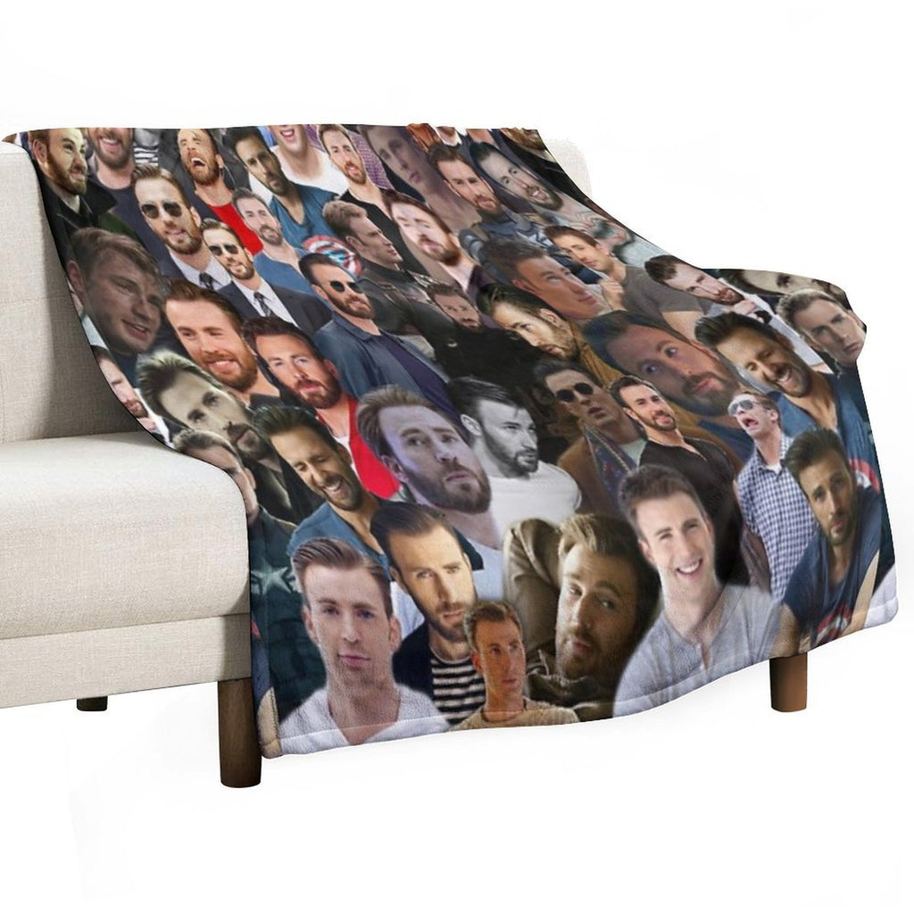 Chris Evans Velvety-soft Throw Blanket