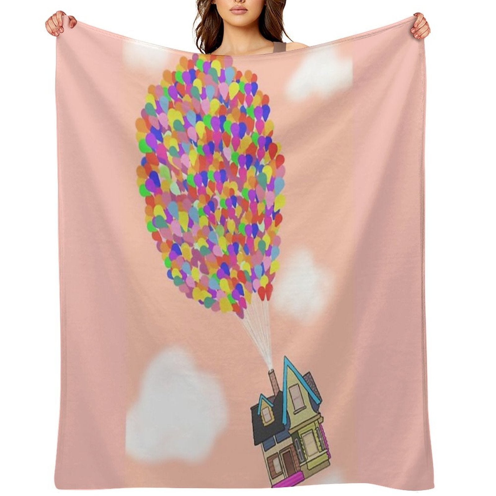 Up - Peach Easy Care Throw Blanket