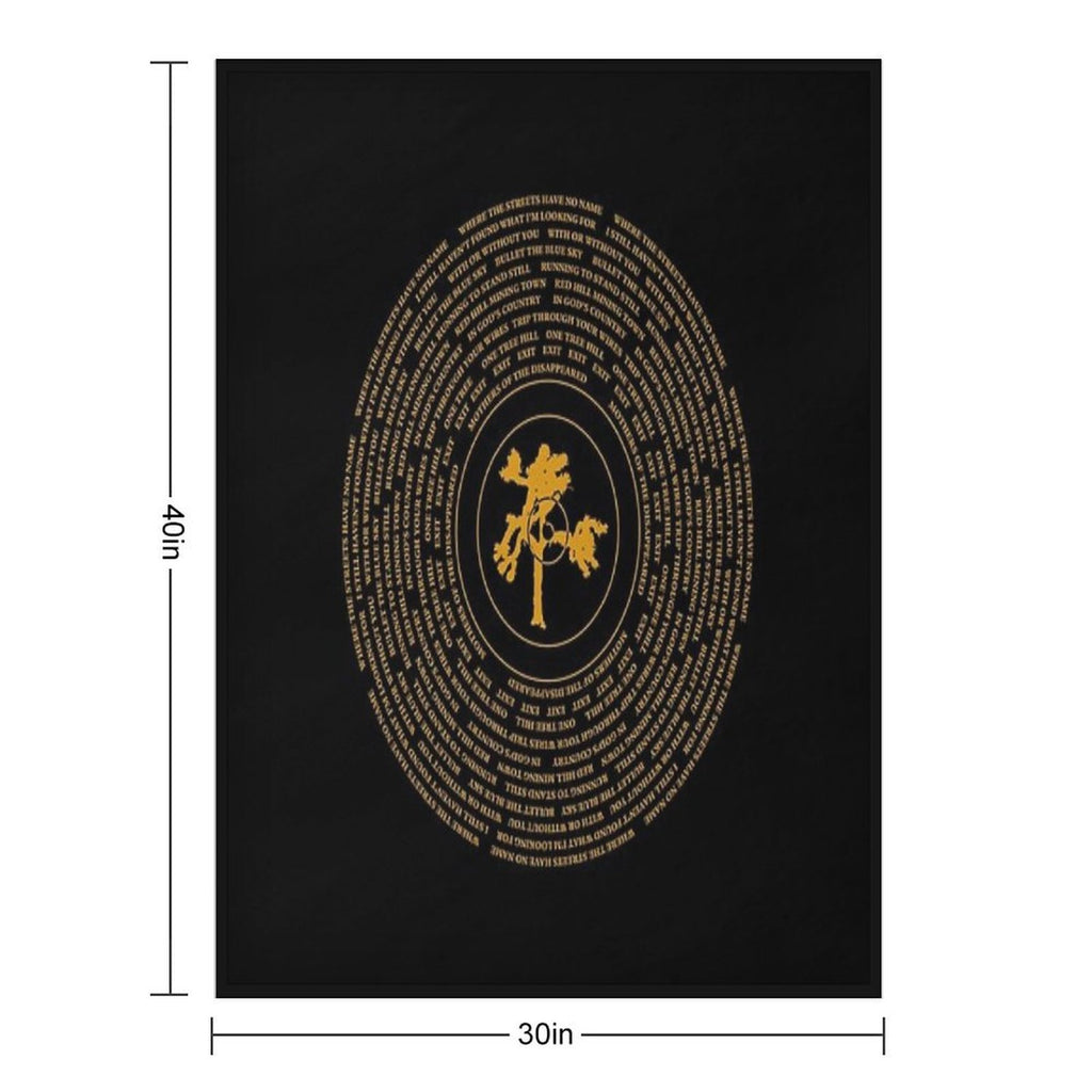 Joshua Tree Vinyl Machine-washable Throw Blanket