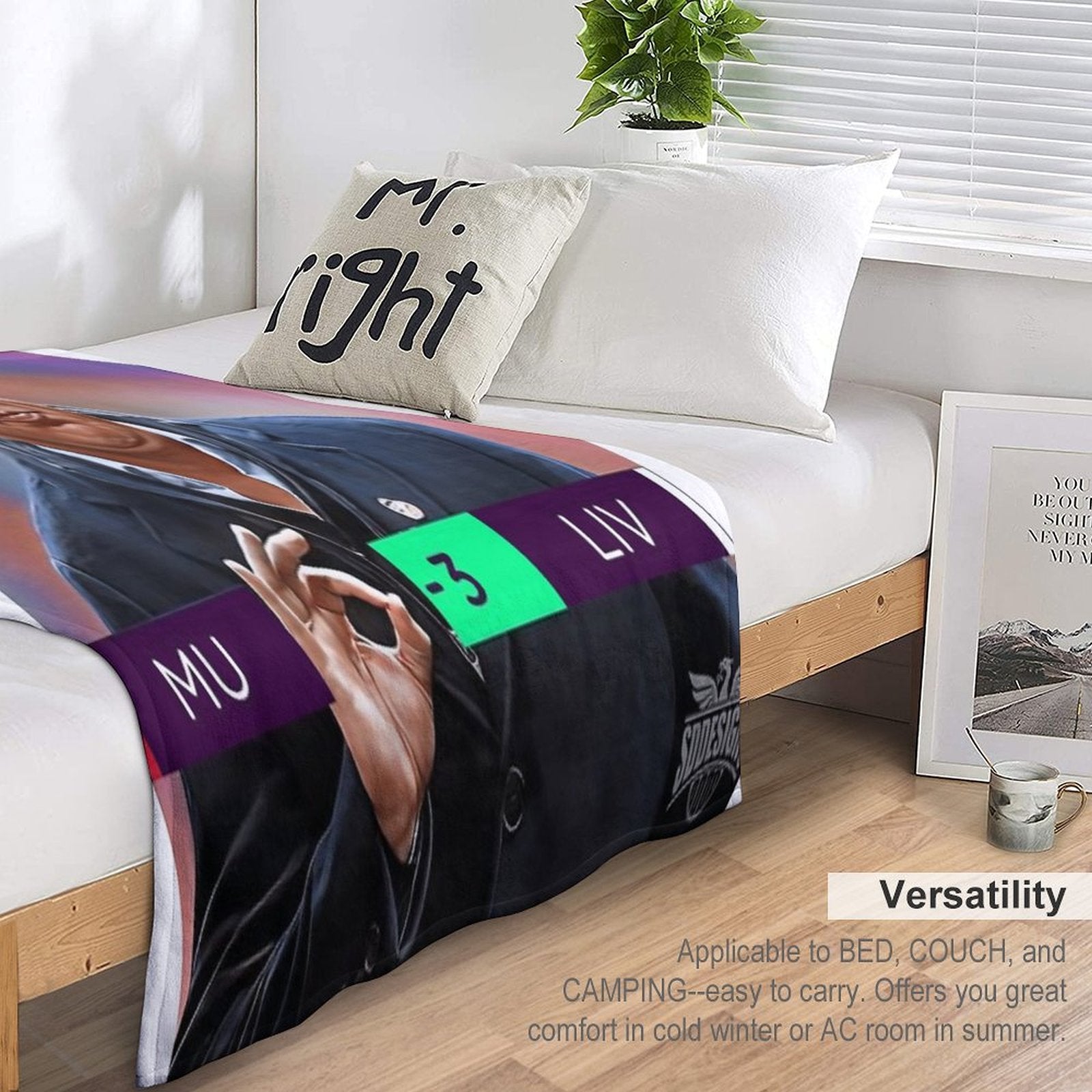 Arne Slot - United 0 Liverpool 3 Durable Throw Blanket