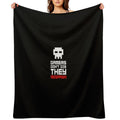 Pixel Skull Gamers Don't Die Lightweight Throw Blanket