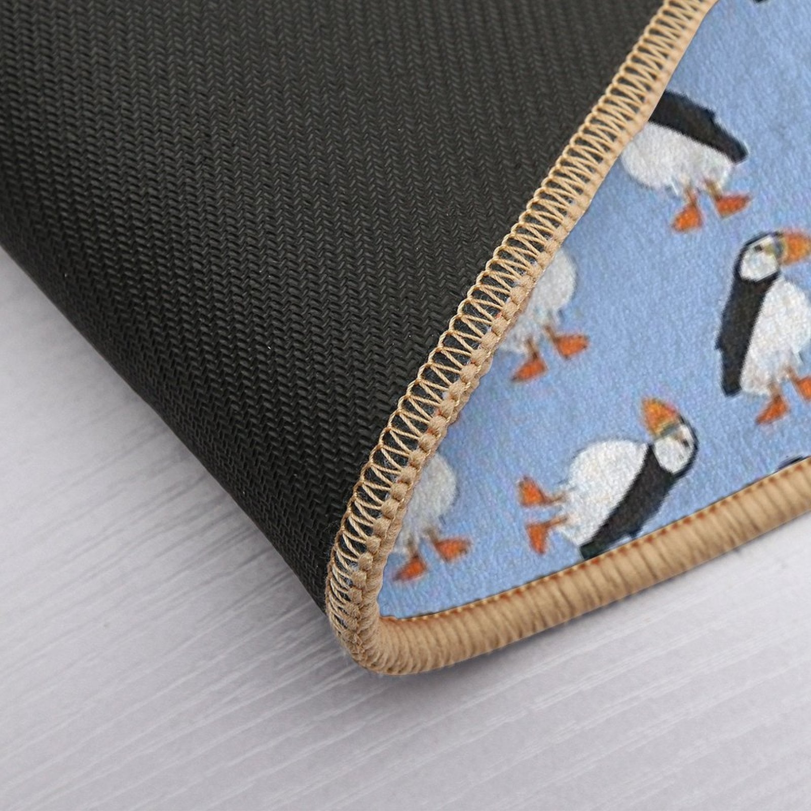 Cute And Whimsical Puffin Design  Slip-Resistant Bath Mat