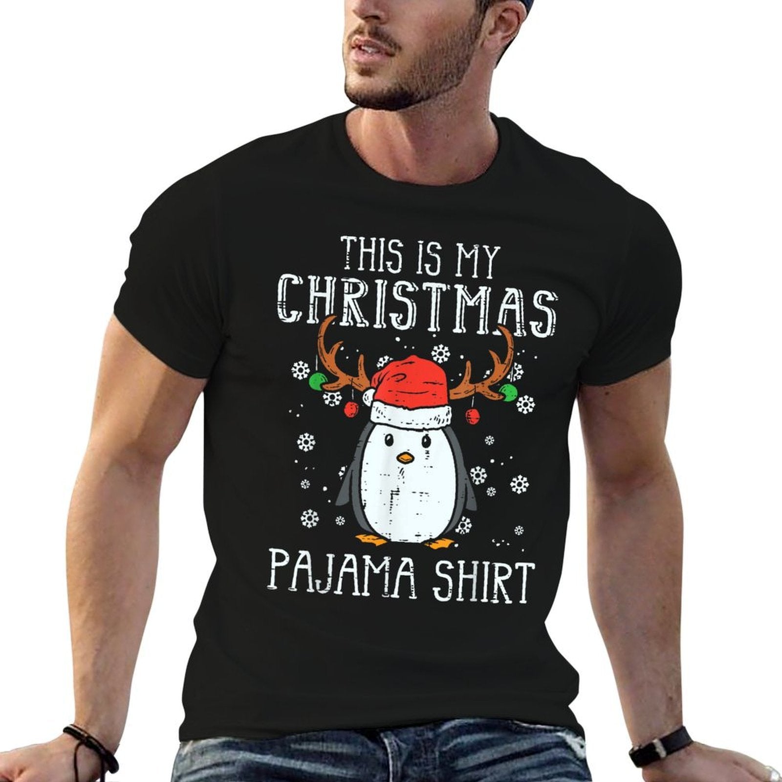 This Is My Christmas Penguin Xmas Men Women Kids Girls Comfortable T-Shirt