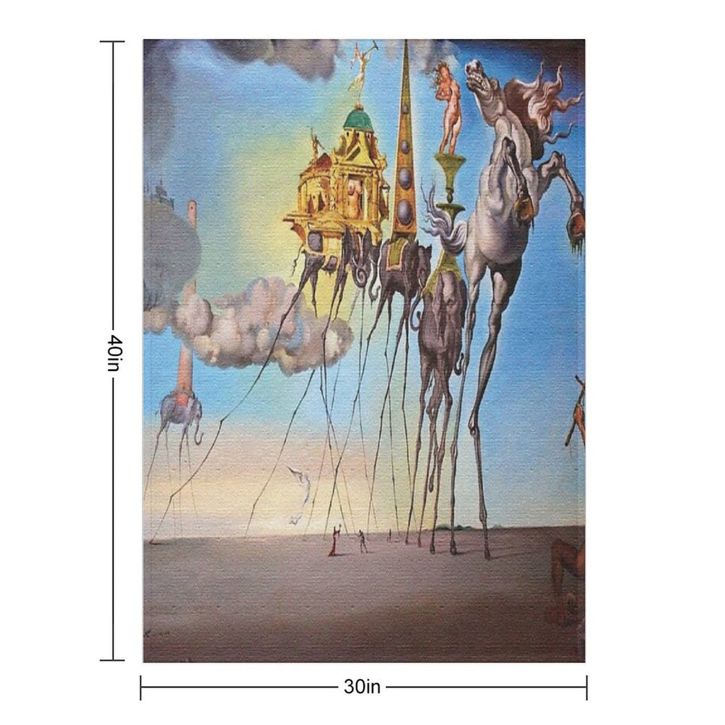 The Temptation of St. Anthony Durable Throw Blanket