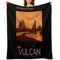 Vulcan Travel Poster Comfort Throw Blanket