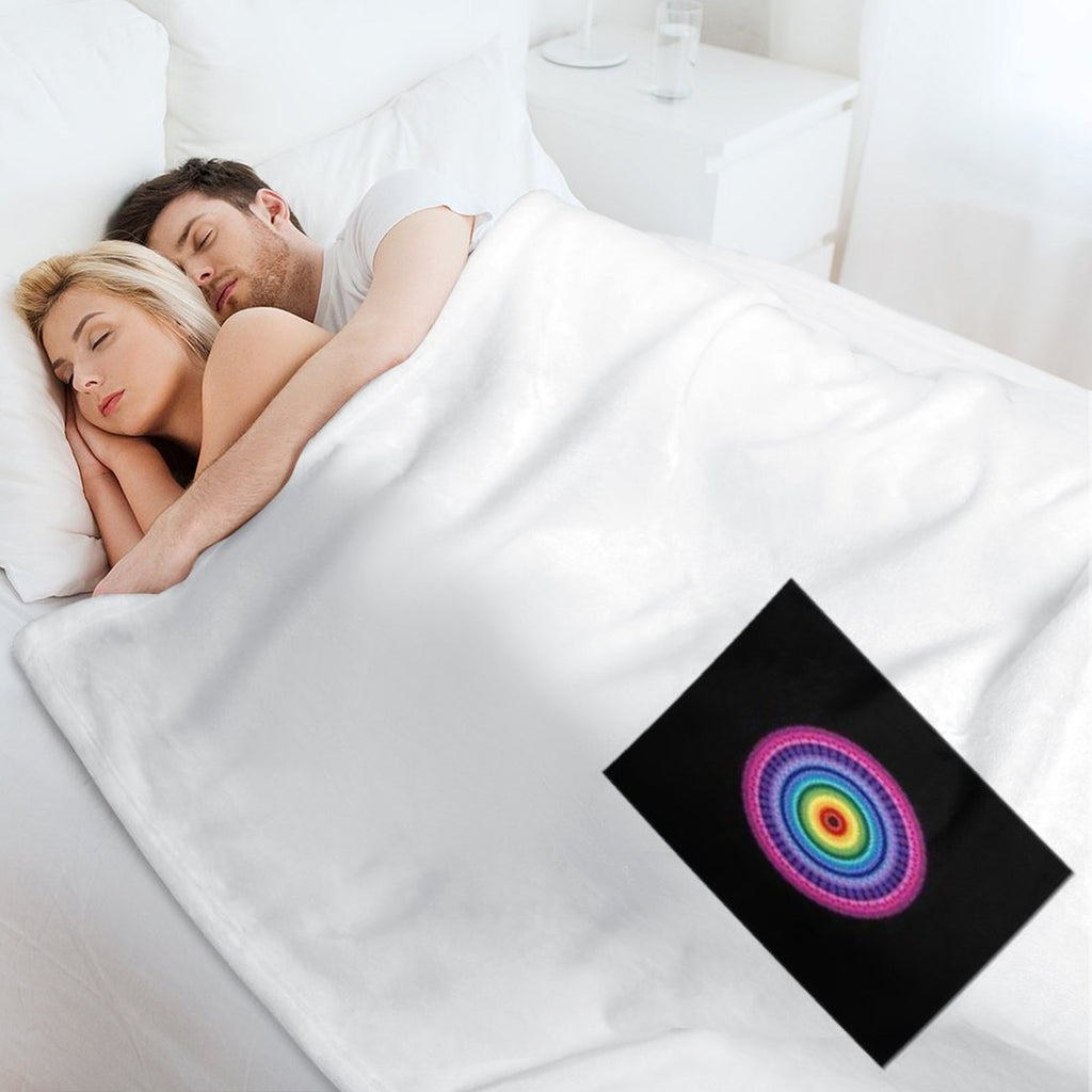 Radiant Spectrum Mandala  Color Harmony Art for Energy, Balance & Expression Multi-functional Throw Blanket