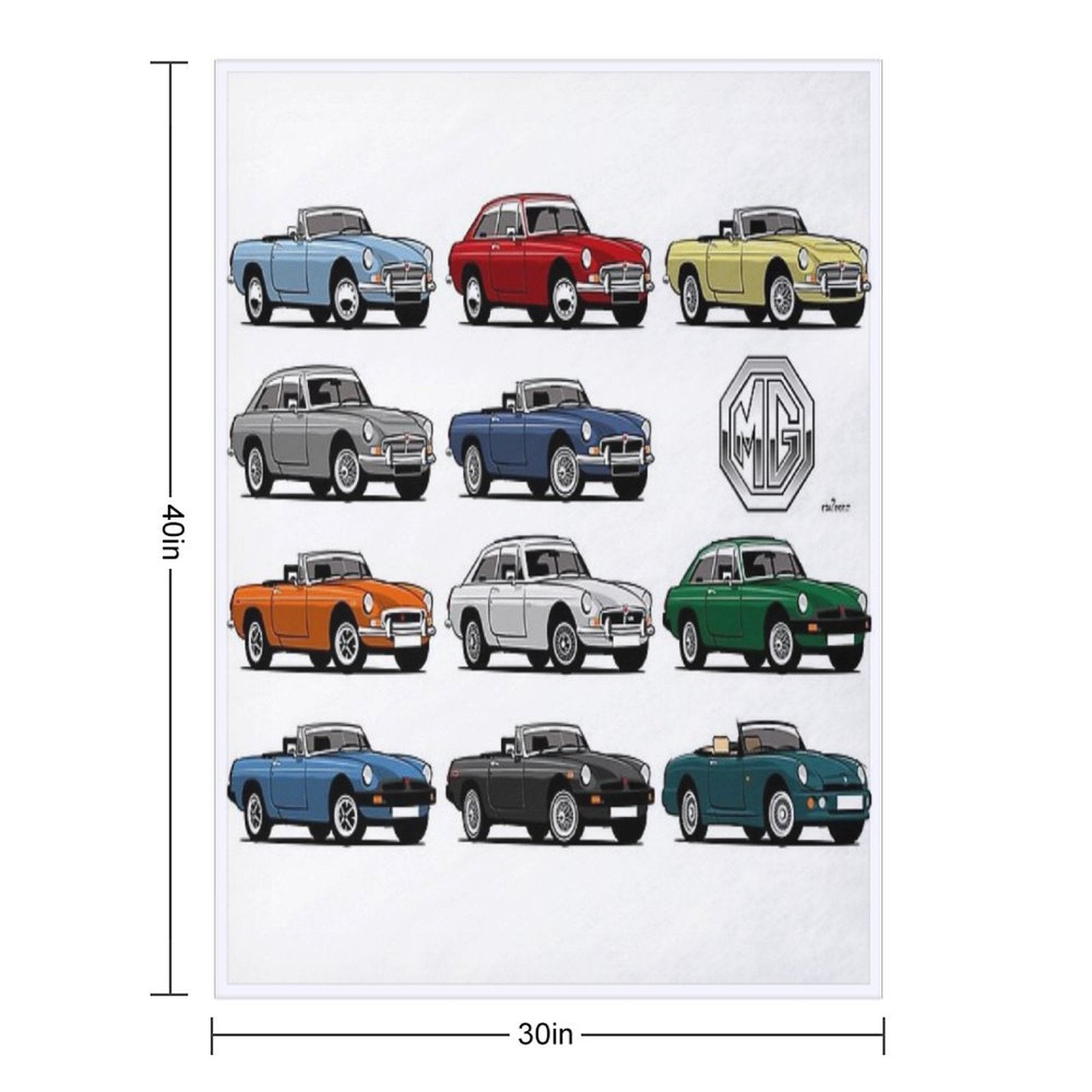 MGB, MGC And RV8 Evolution Gift-ready Throw Blanket