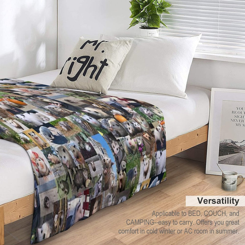 Ultimate Opossums (4K) Shrink-resistant Throw Blanket