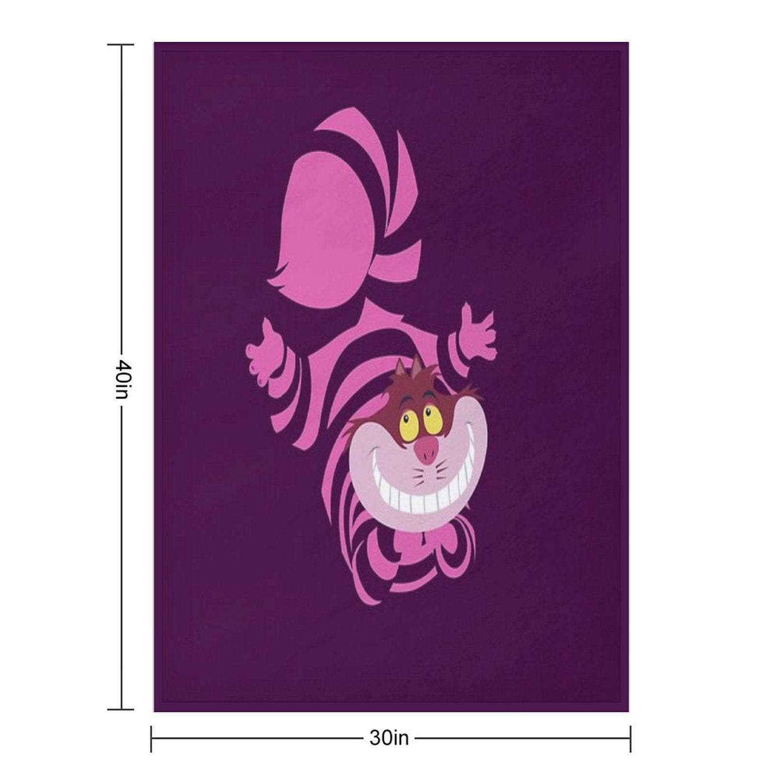De-Su Art - Cheshire The Cat Sustainable Throw Blanket