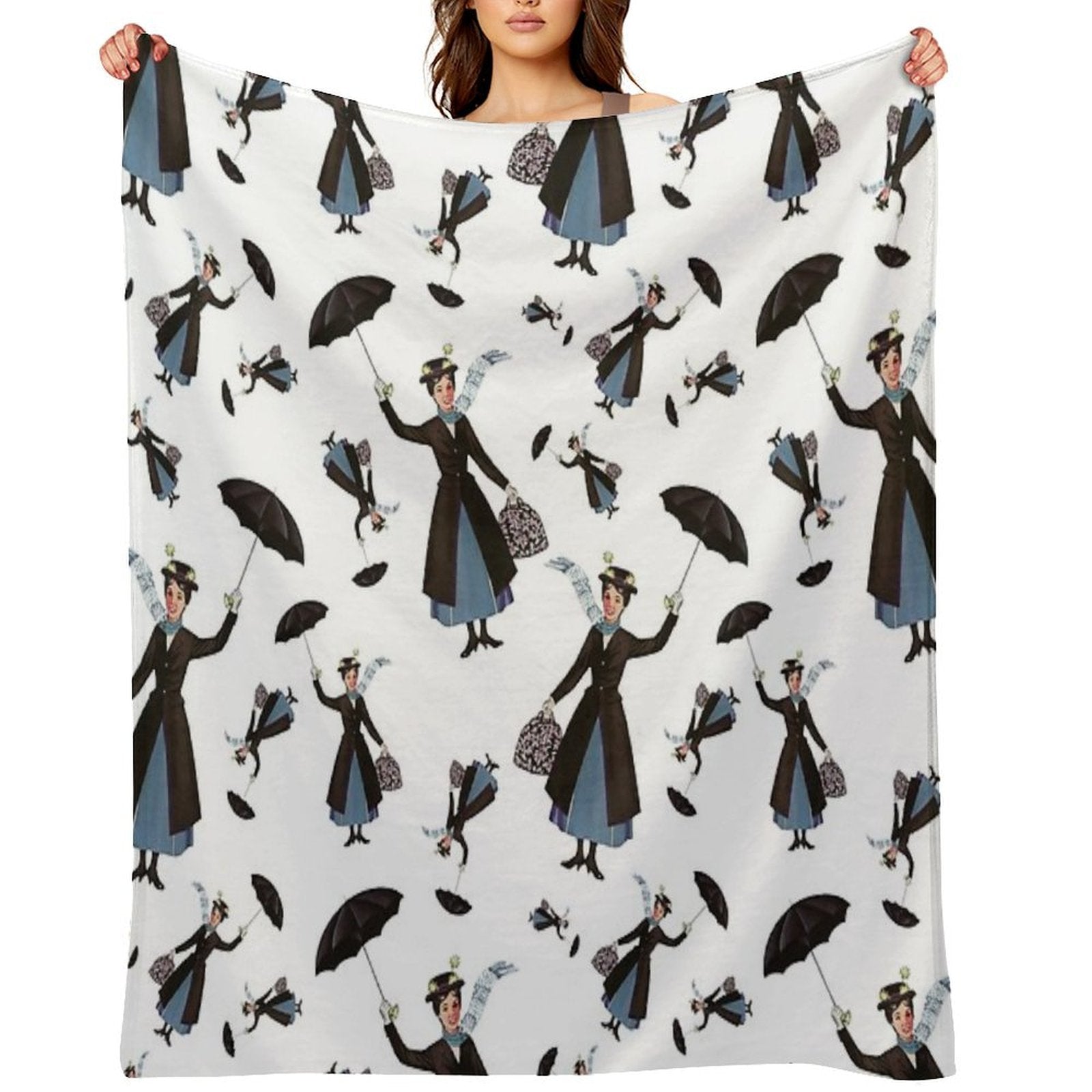 Mary Poppins Vintage (XX) Travel-friendly Throw Blanket