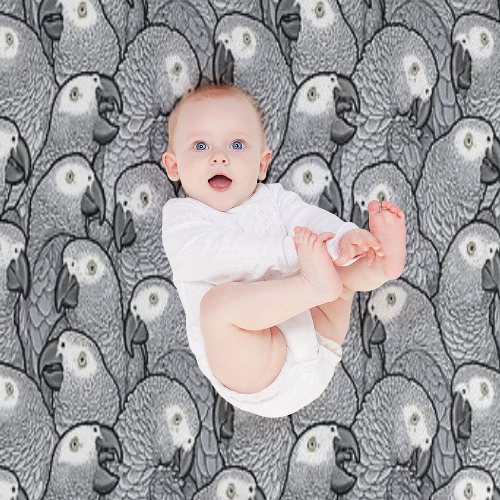 African Grey Parrots All-season Throw Blanket