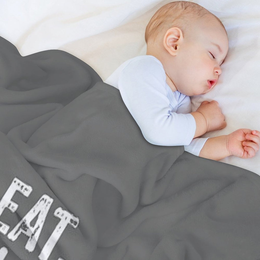 Best Eat Sleep Cricket Gift Design Quick-dry Throw Blanket
