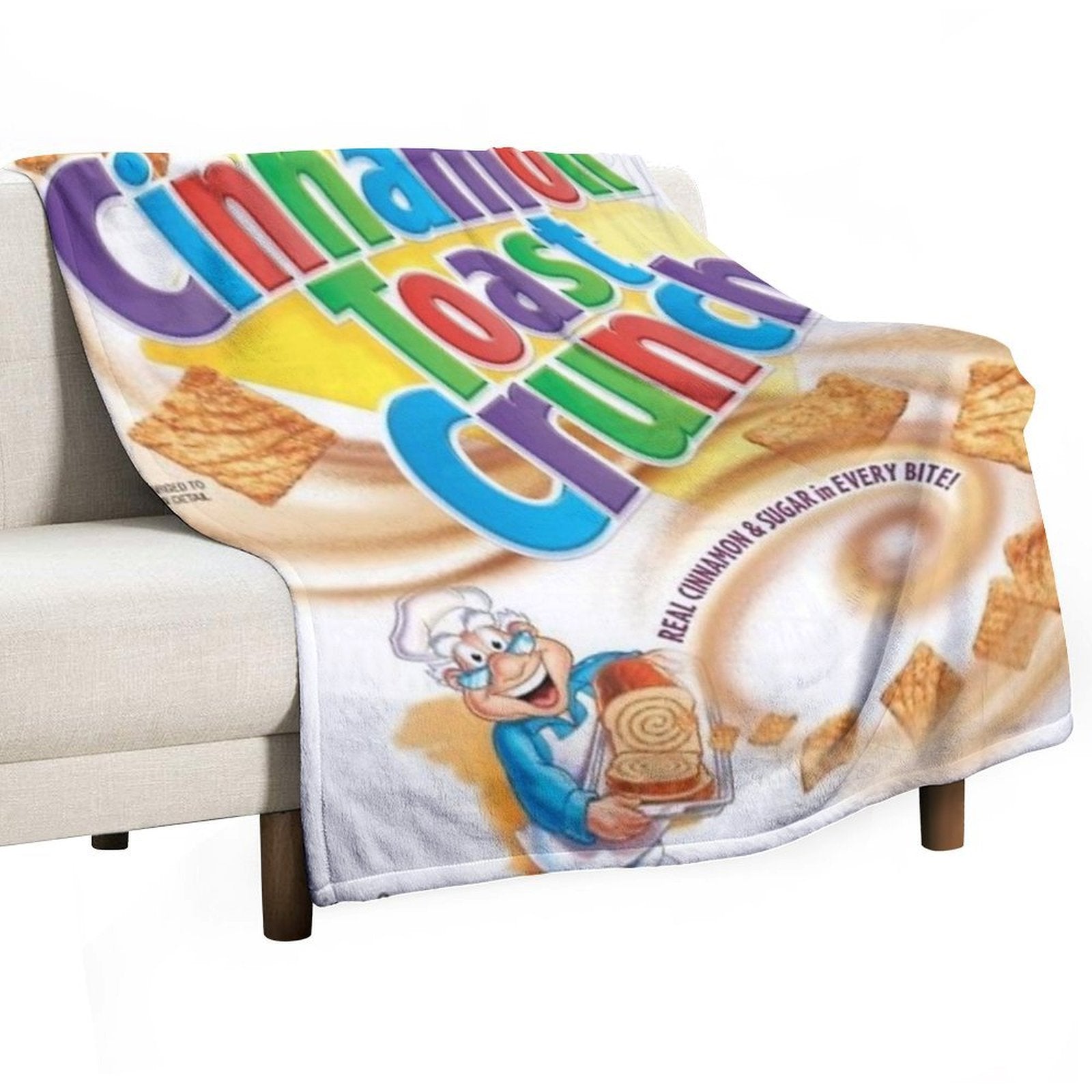 Cinnamon Toast Crunch Quick-dry Throw Blanket