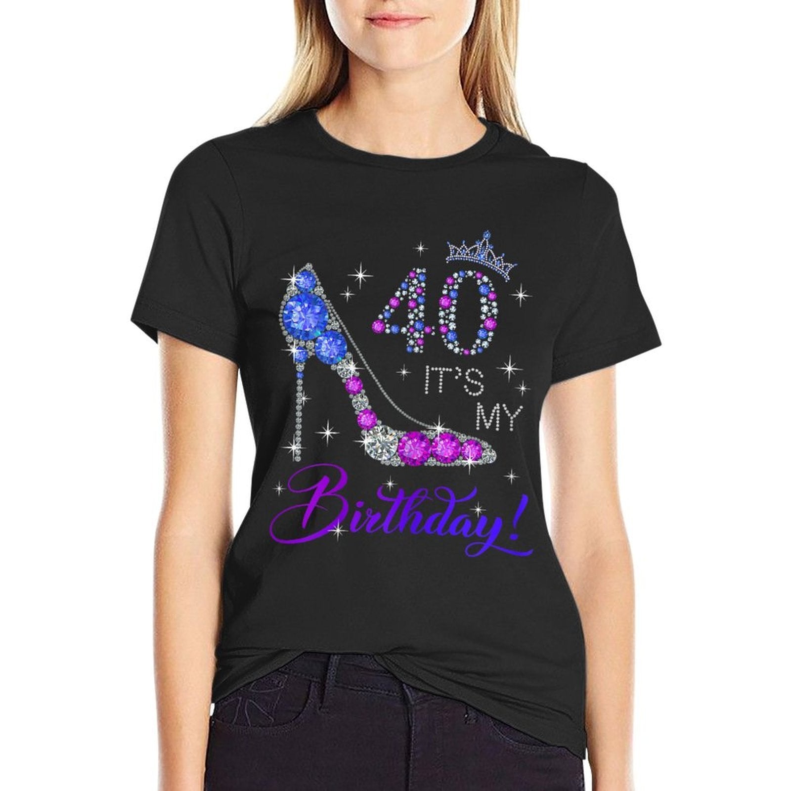 40 Years Old It's My Birthday for Women 40th Birthday  Vintage-inspired T-Shirt