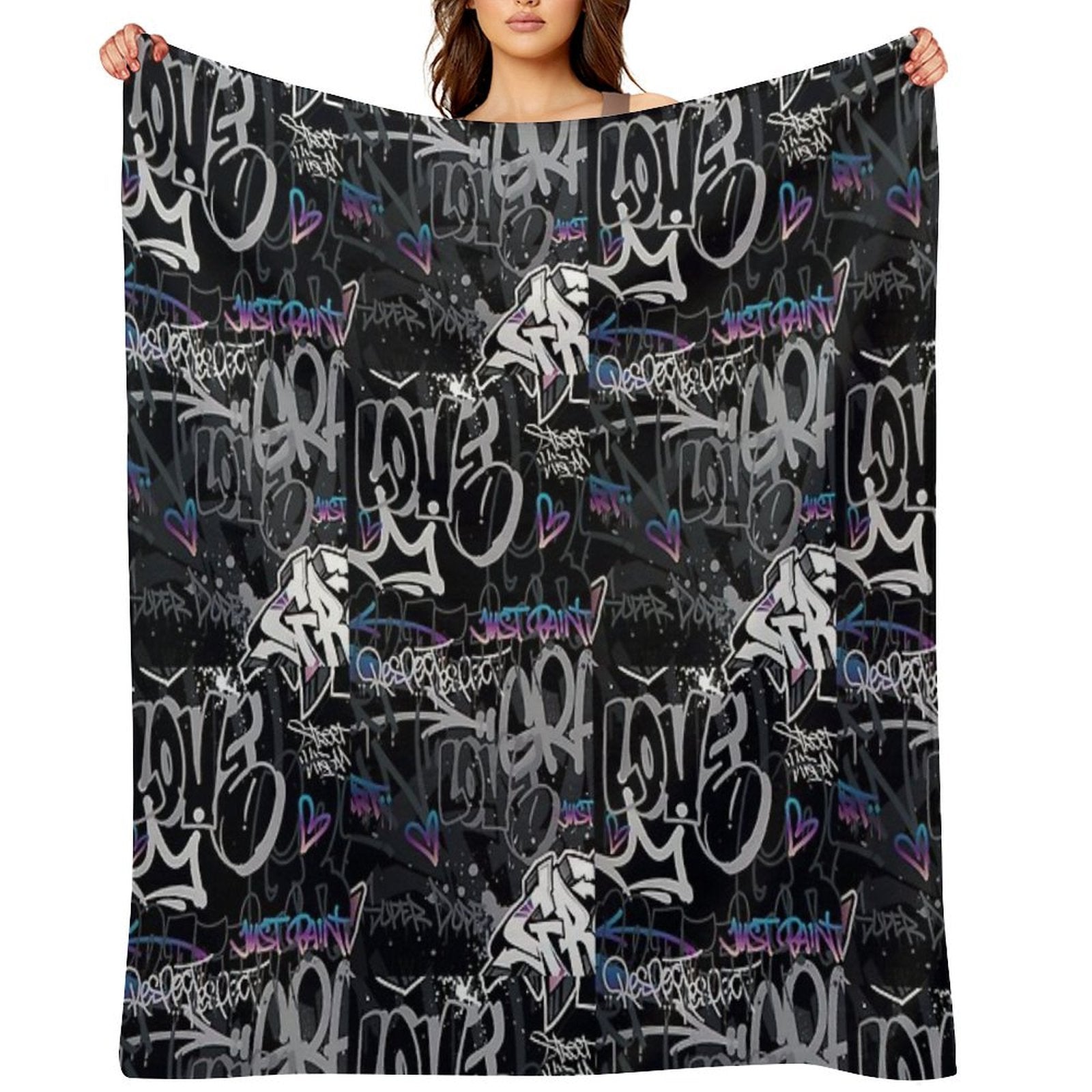 Graffiti Street Art Compact Throw Blanket