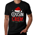 Cousin Crew Christmas Pajamas for Men Kids Women Grandkids  Oversized Silhouette T-Shirt