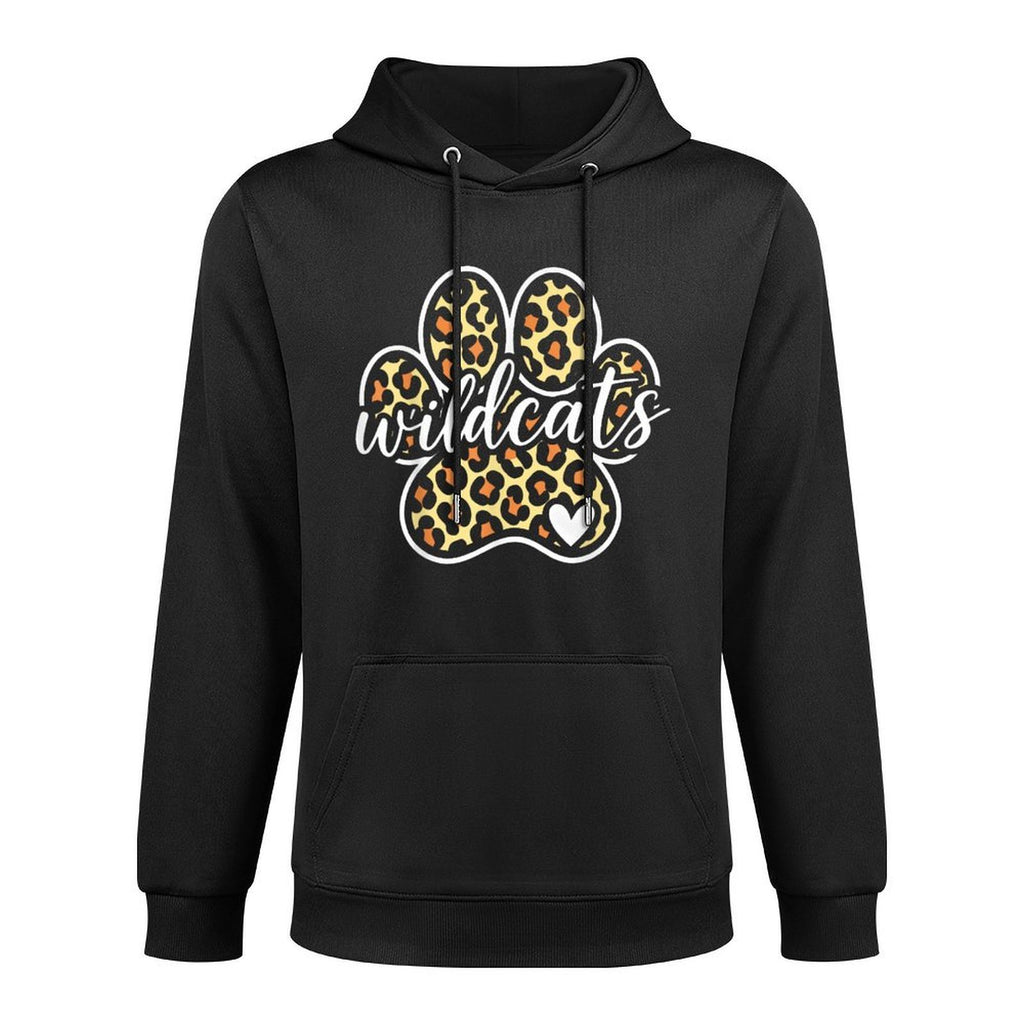 Wildcats Print Heart Vintage Gift for Men Women Kid Boy Girl Durable Construction Hoodie