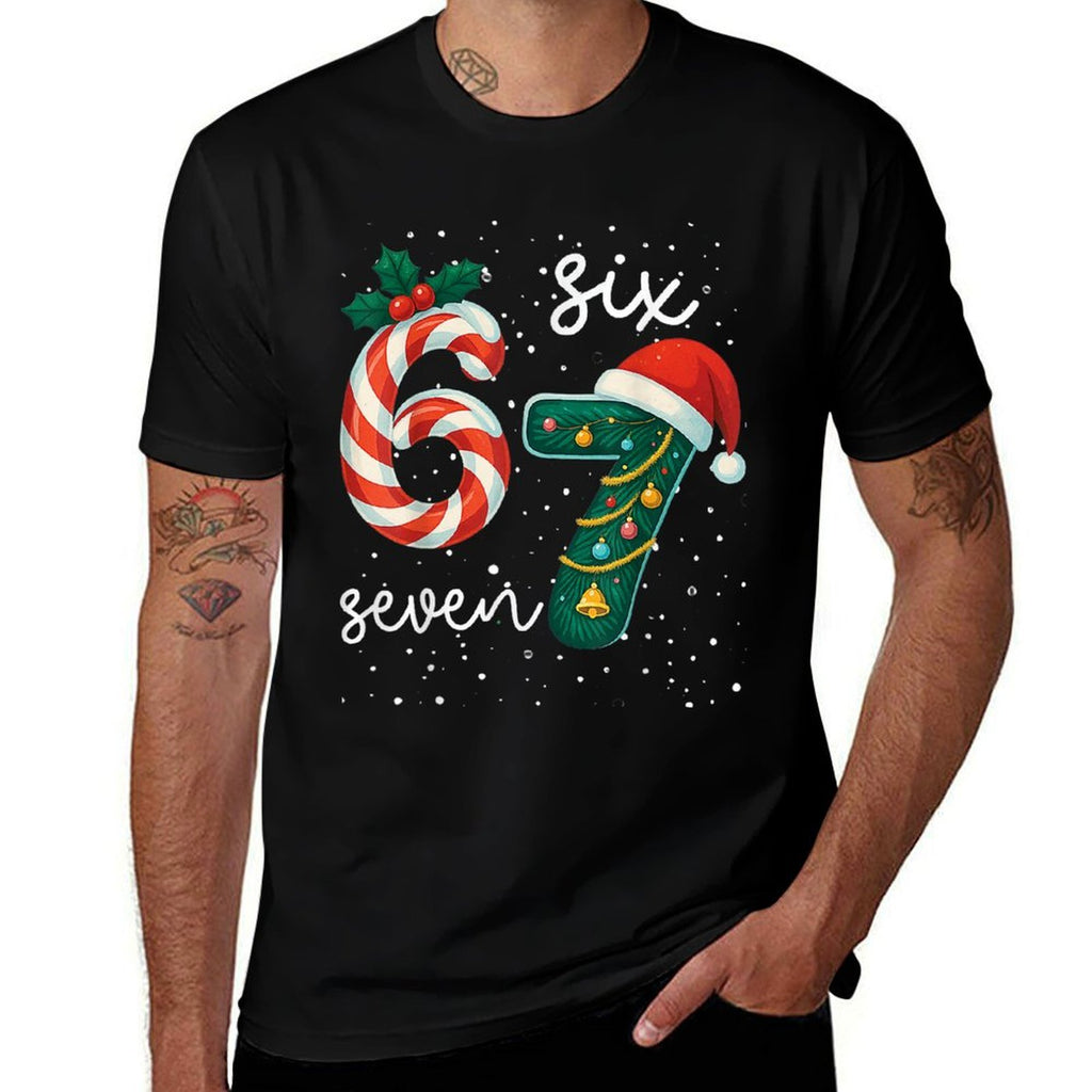 67 Meme Six Seven for Kids Women Men Boys Girls Christmas  Vintage-inspired T-Shirt