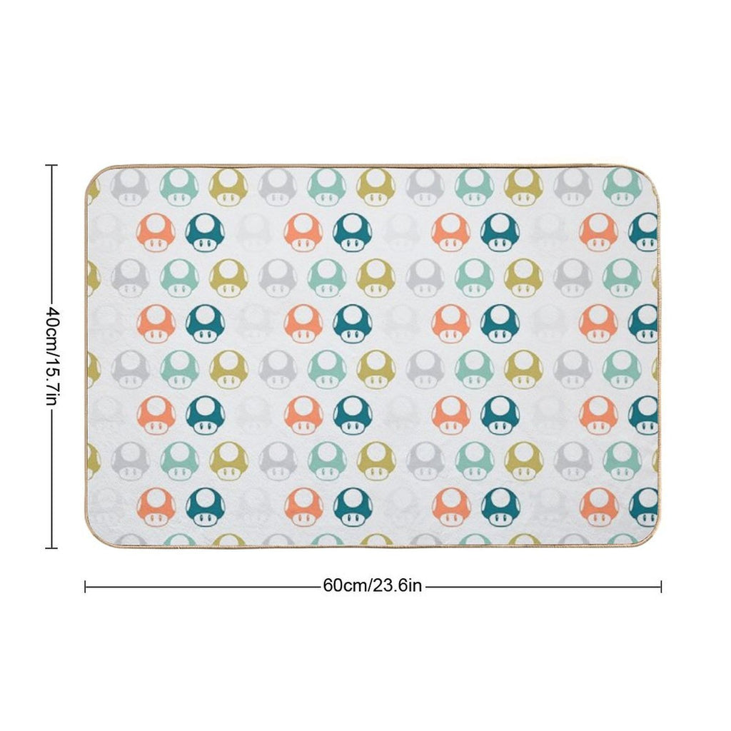 Mushrooms  High-Traffic Bath Mat