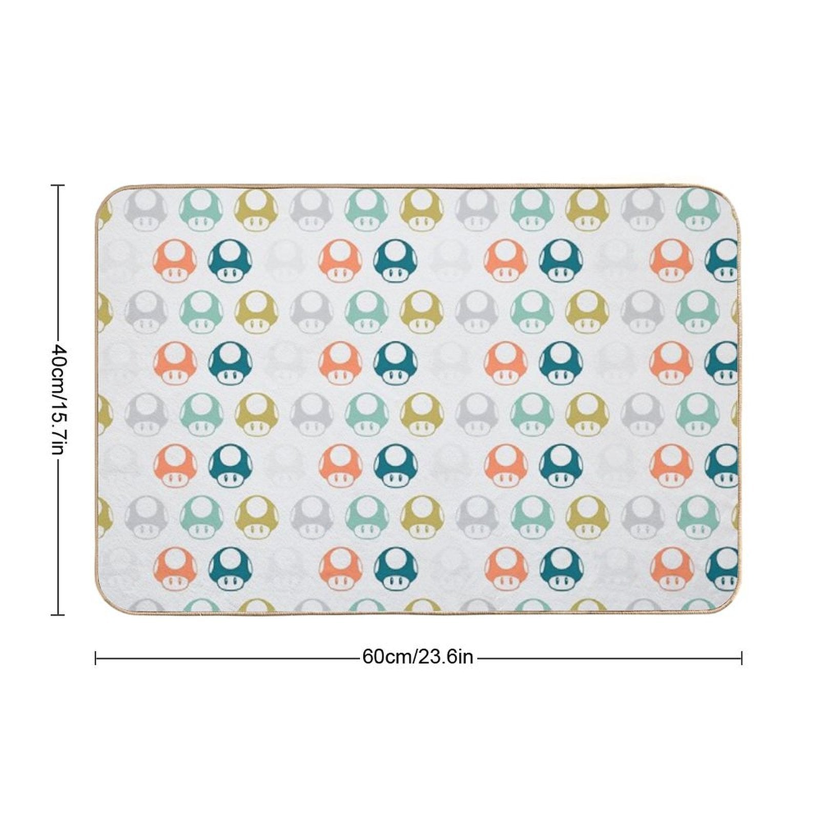 Mushrooms  High-Traffic Bath Mat