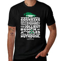 Warner Bros. National Lampoon's Christmas Vacation Unisex Adult Black Cotton Polyester Blend Letter Print  Durable T-Shirt