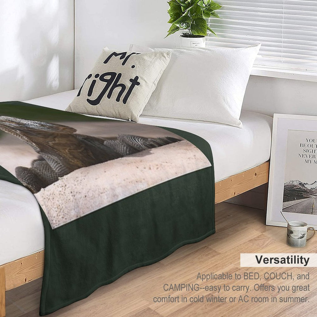 Komodo Monitor Dragon Velvety-soft Throw Blanket